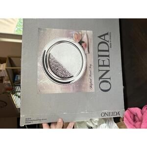 Oneida Silver Plated 15” Serving Platter with box MADE IN USA